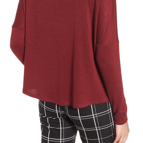 Leith funnel neck melange top - Picture 2 of 2